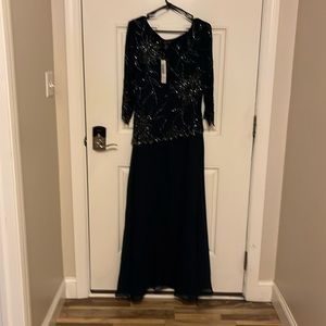 JKata beaded Navy Blue Dress